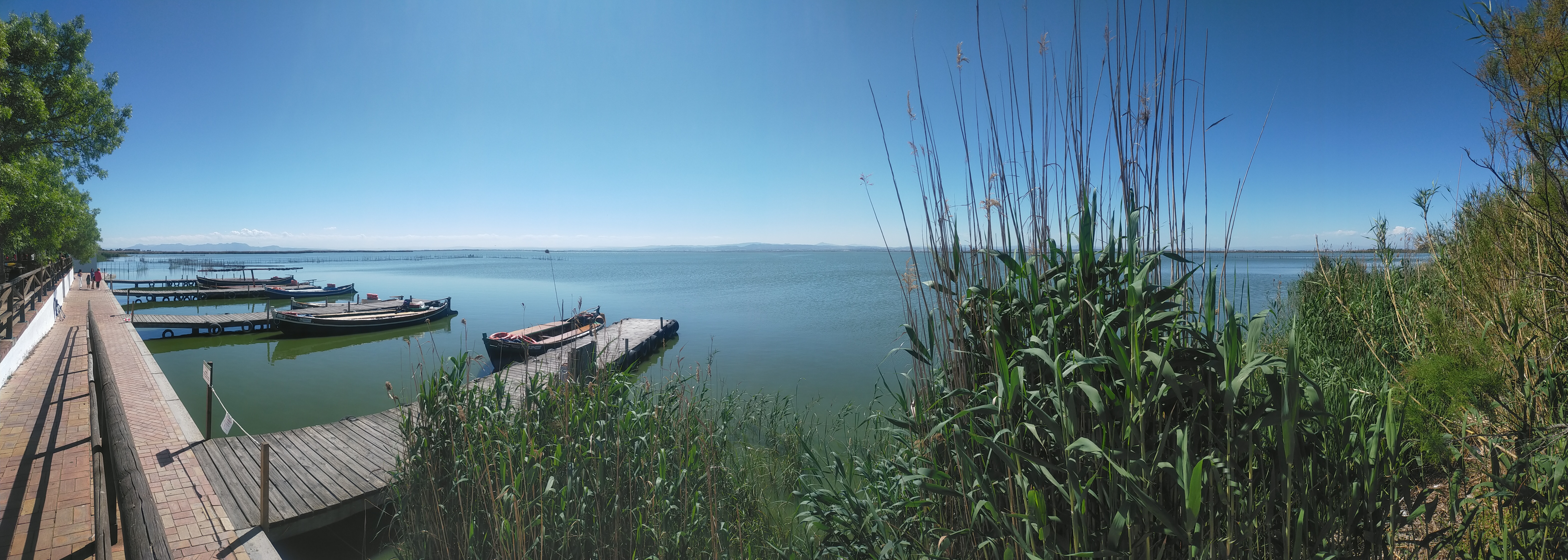 Vista el embarcadero de l´Albufera