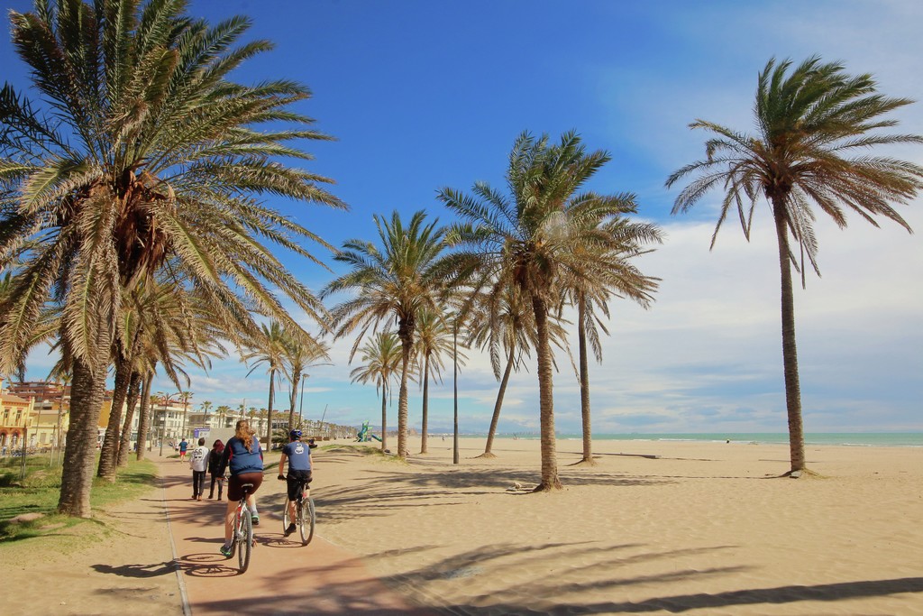 playa cabañal en Valencia